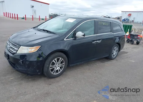 2012 Honda Odyssey Ex-L from USA, damaged, VIN 5FNRL5H62CB100529